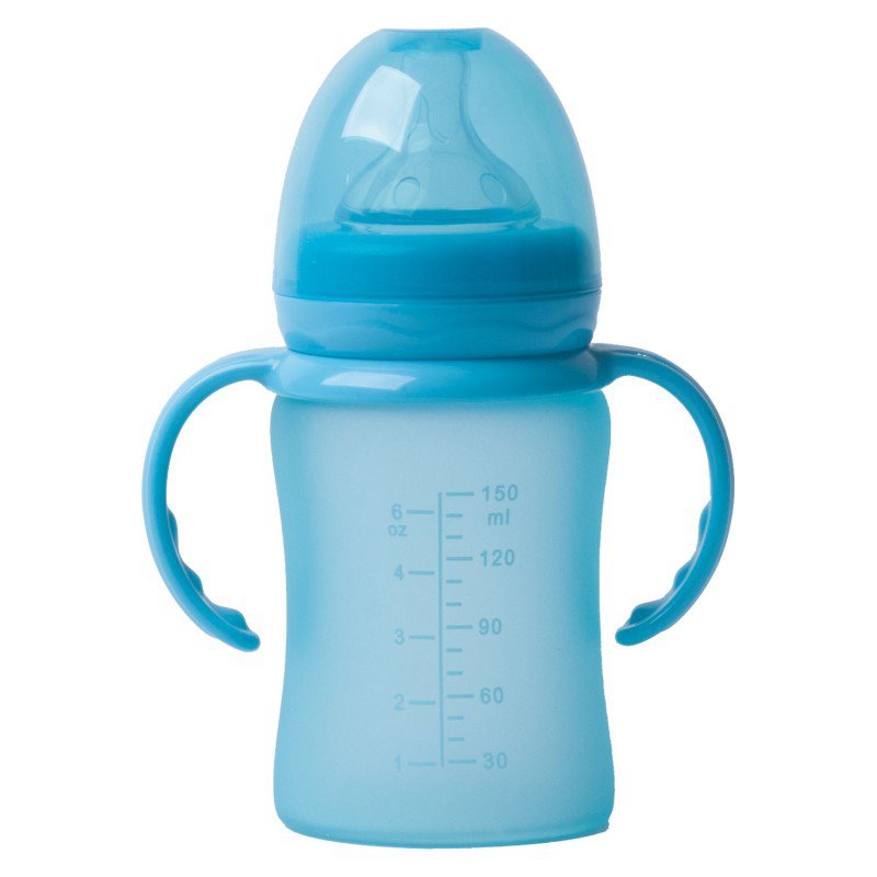 Produkt - Sklenená fľaša s úchytmi B-Thermo 150ml Turquoise