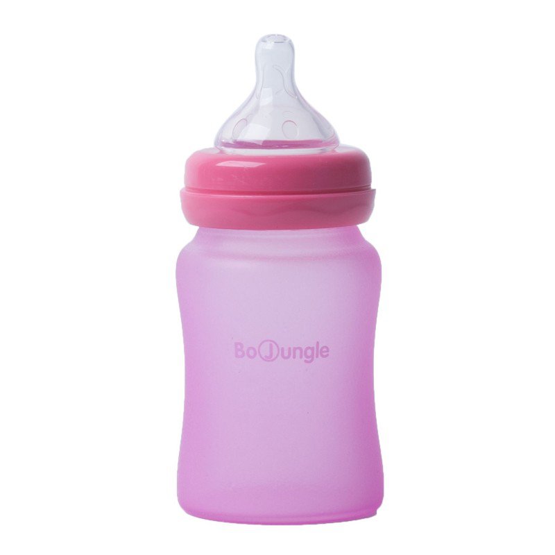 Produkt - Sklenená fľaša s úchytmi B-Thermo 150ml Pink