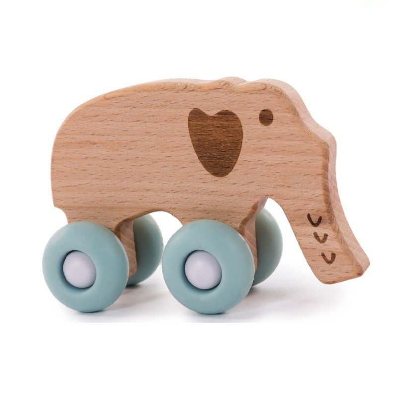 Produkt - Drevená hračka B-WOODY Elephant Pastel Blue
