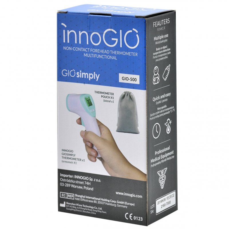 Produkt - Infračervený teplomer GIO Simply GIO500