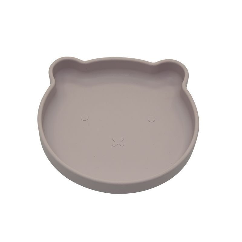 Produkt - Silikónový tanier s prísavkou Bear Pastel Pink