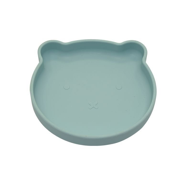 Produkt - Silikónový tanier s prísavkou Bear Pastel Blue