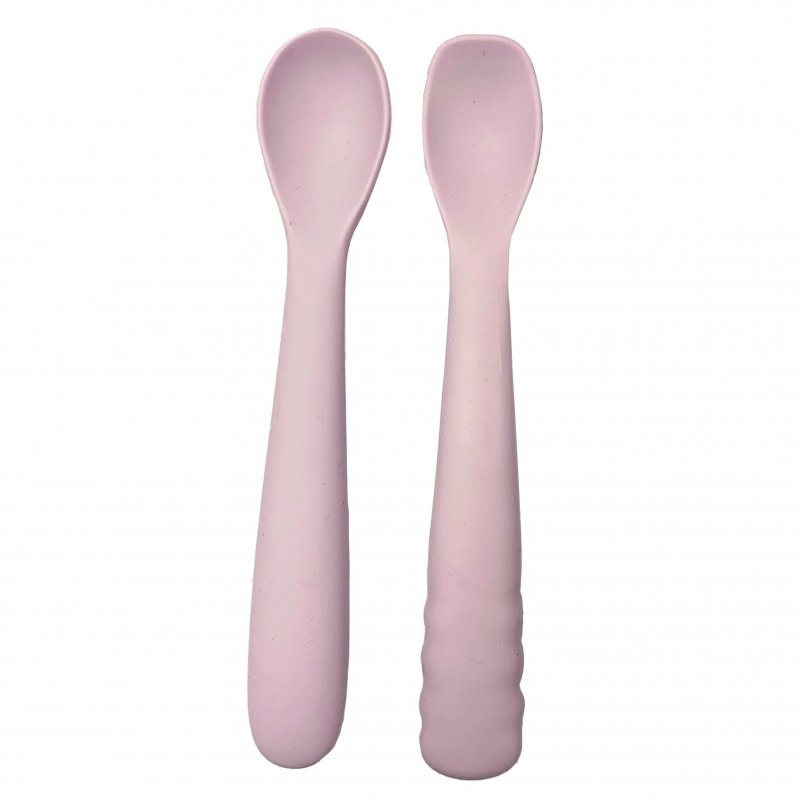 Produkt - Silikónové lyžičky B-Spoon Shape 2ks Pastel Pink