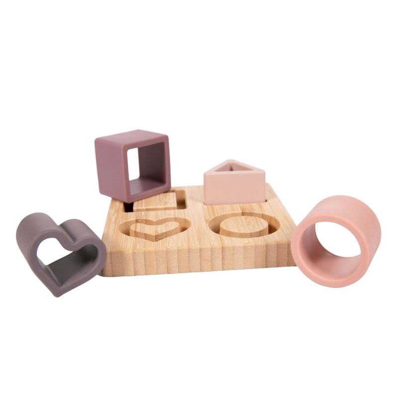Produkt - Vkladačka B-Bamboo + silikonové tvary Heart Pink