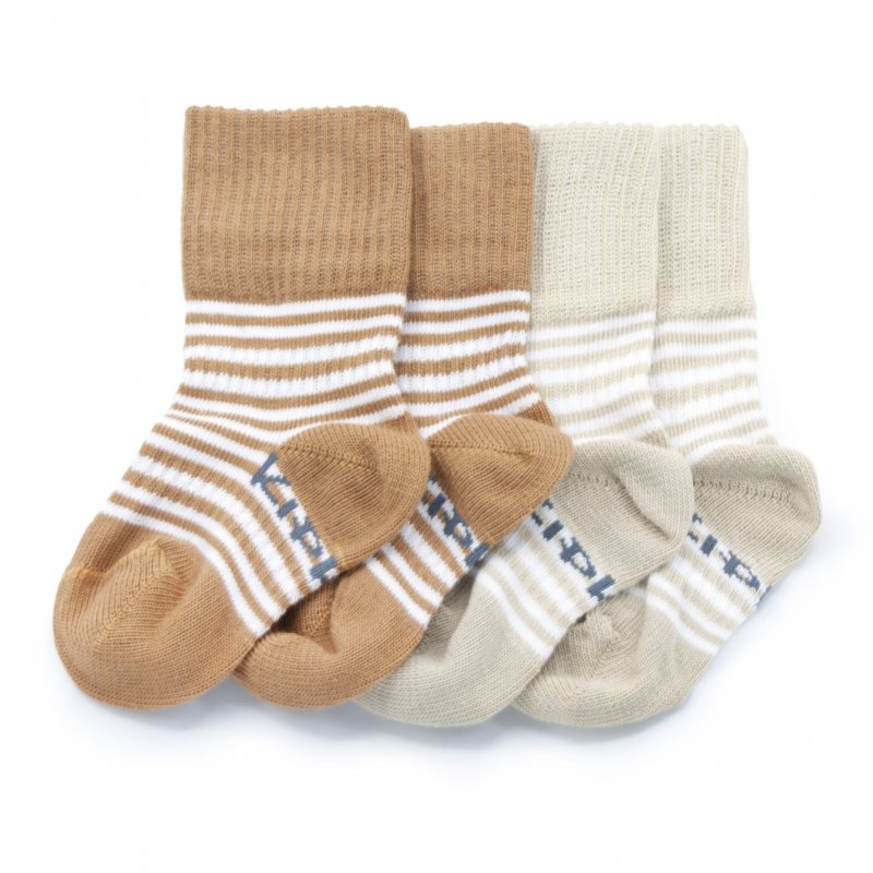 Produkt - Detské ponožky Stay-on-Socks 0-6m 2páry Camel & Sand