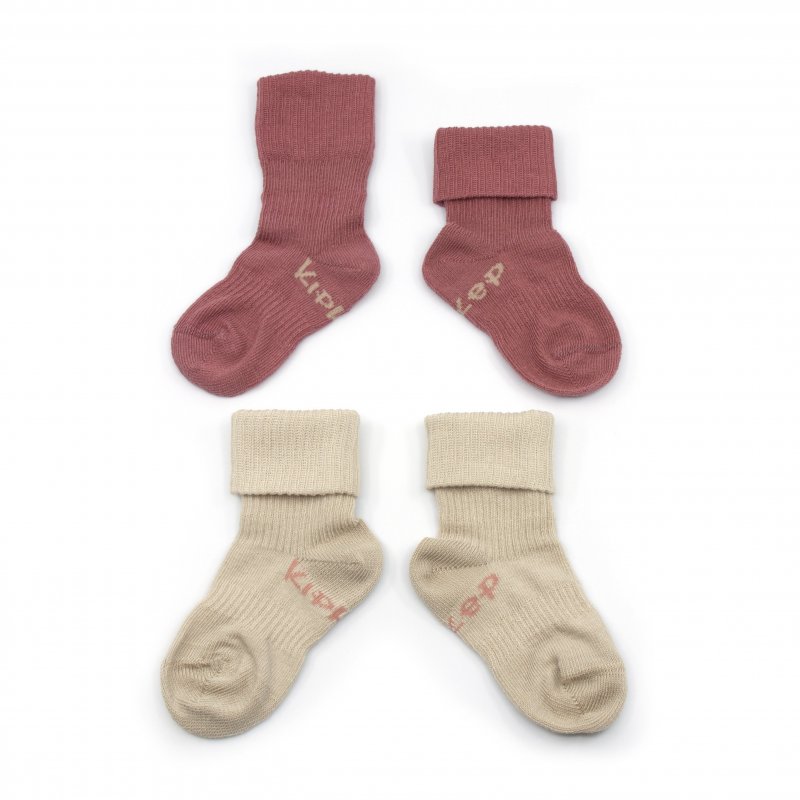 Produkt - Detské ponožky Stay-on-Socks 0-6m 2páry Dusty Clay