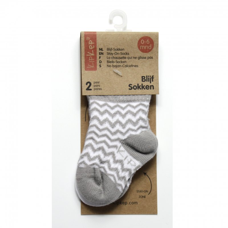 Produkt - Detské ponožky Stay-on-Socks 0-6m 2páry Silver Grey