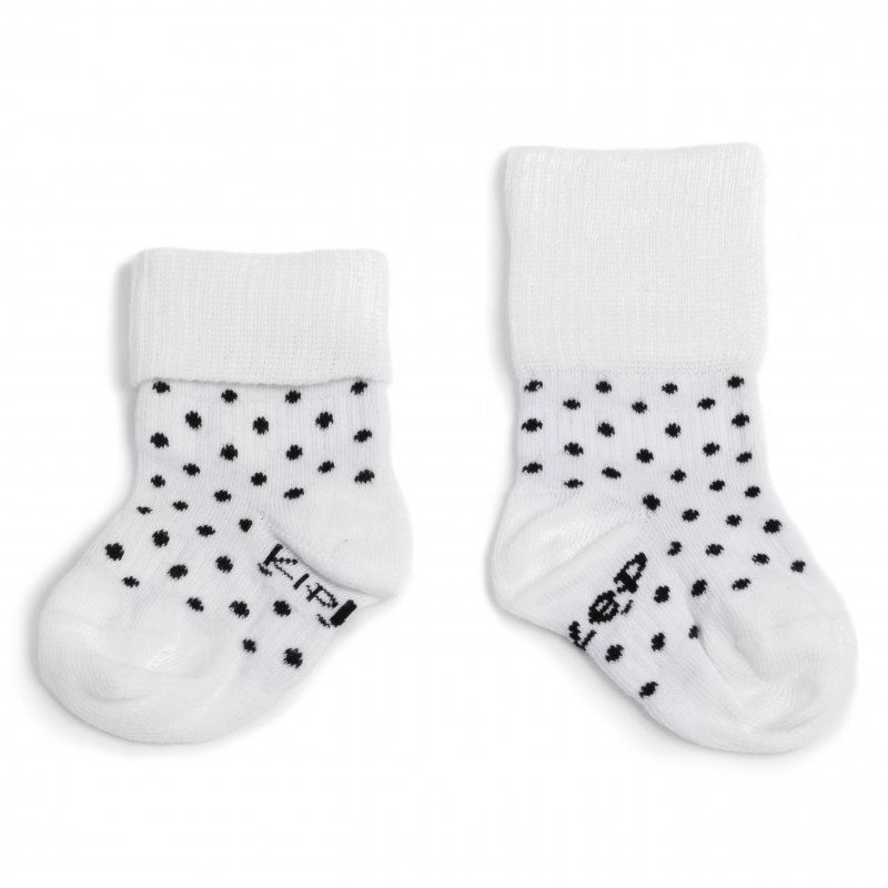 Produkt - Detské ponožky Stay-on-Socks 6-12m 2páry Black&White Dots