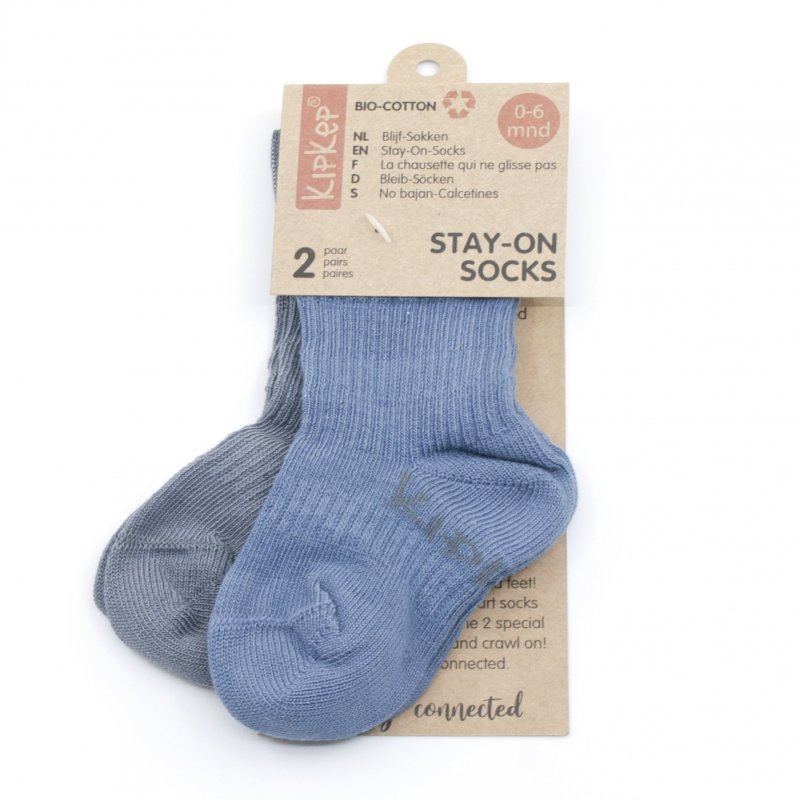 Produkt - Detské ponožky Stay-on-Socks 6-12m 2páry Denim Blue
