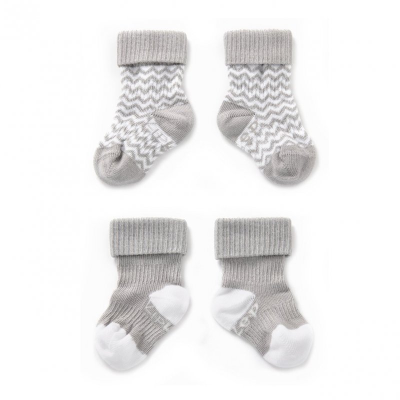 Produkt - Detské ponožky Stay-on-Socks 6-12m 2páry Silver Grey
