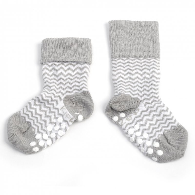 Produkt - Detské ponožky Stay-on-Socks ANTISLIP 12-18m 1pár Ziggy Grey