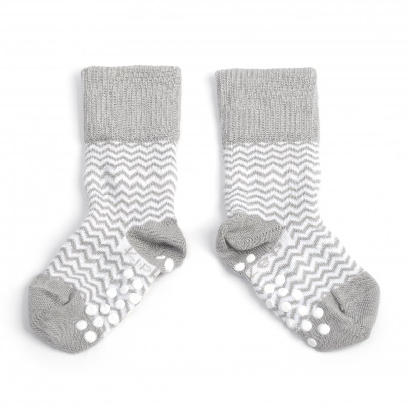 Produkt - Detské ponožky Stay-on-Socks ANTISLIP 12-18m 1pár Ziggy Grey