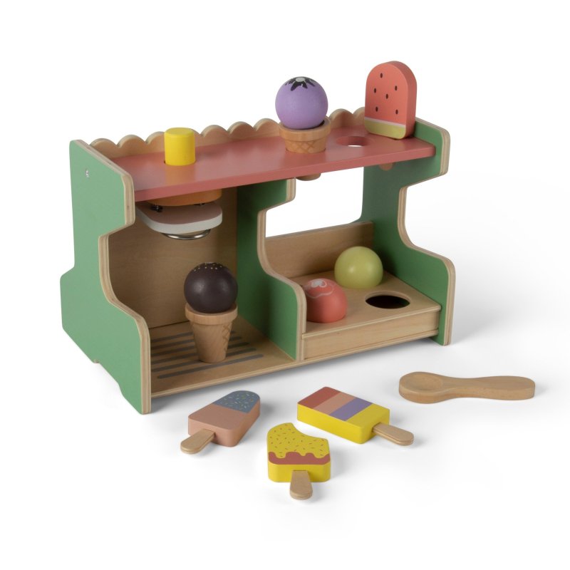 Produkt - Playful Wood drevený zmrzlinový stánok 12ks