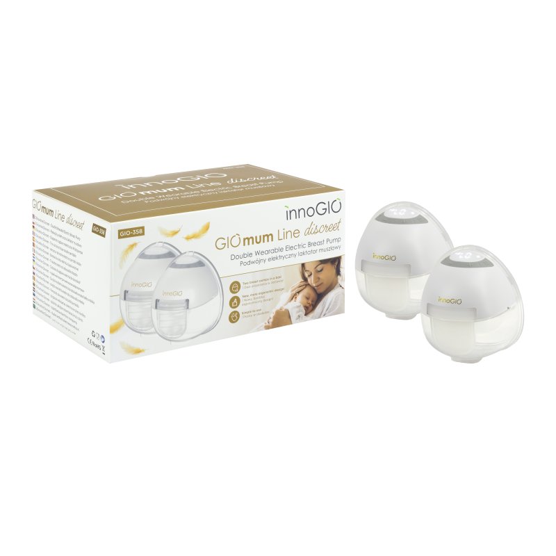 Produkt - Prenosná elektrická odsávačka materského mlieka GIOmum Line Discreet Double