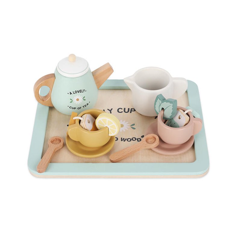 Produkt - Drevený čajový set 36m+