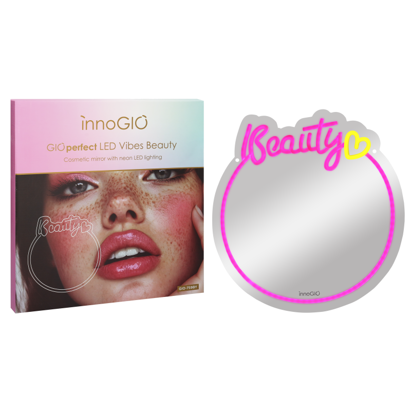 Produkt - Zrkadlo s neónovým LED podsvietením Vibes Beauty GIO-759BY