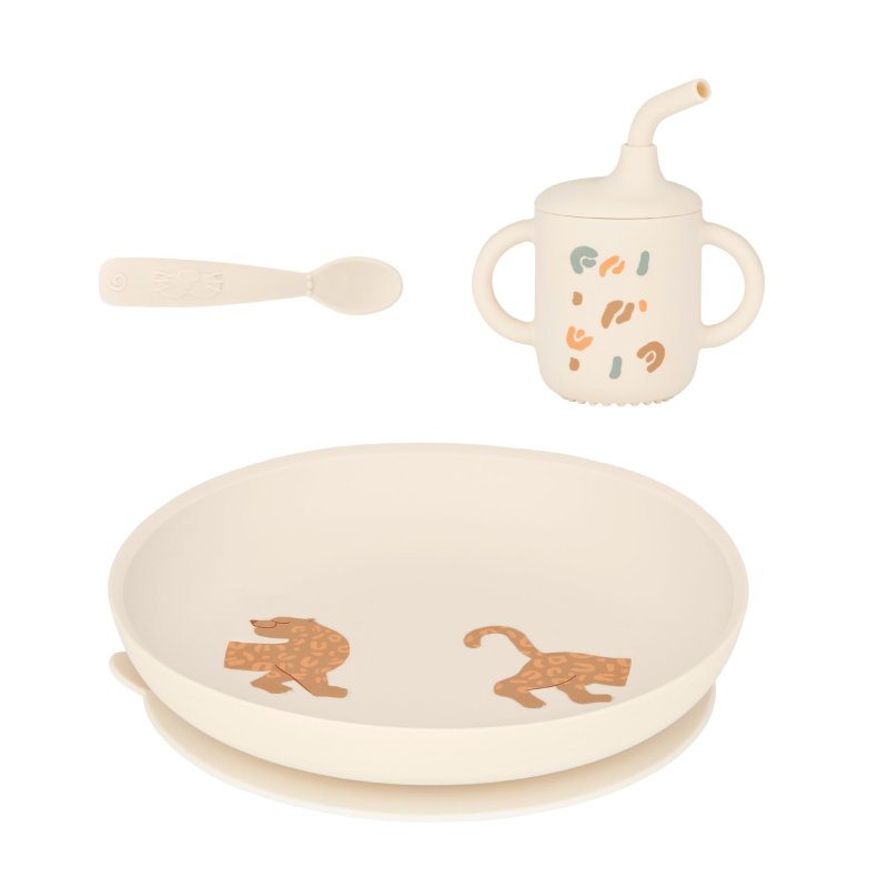 Produkt - Silikónová jedálenská sada Grown-Up MEAL SET Little Roar