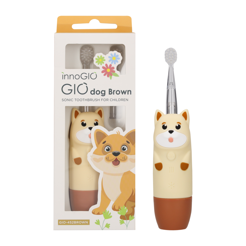 Produkt - Elektronická sonická zubná kefka GIOdog Brown
