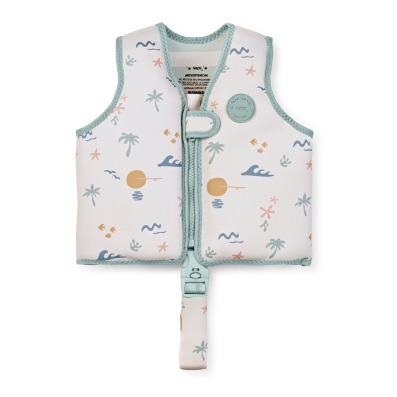 Produkt - Plavecká neoprénová vesta s UV ochranou (3-6r) Good Vibes