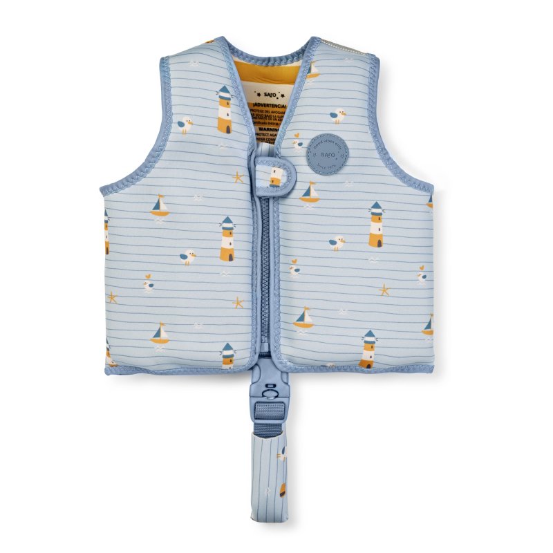 Produkt - Plavecká neoprénová vesta s UV ochranou (1-3r) Navy Hugs