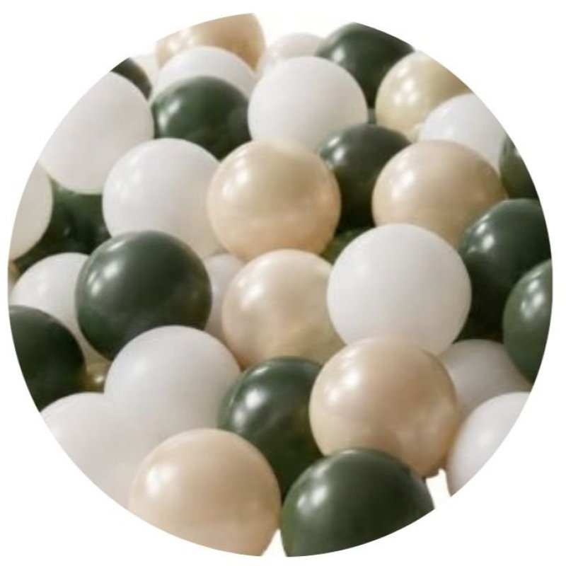 Produkt - Súprava loptičiek Pearl-Gold-Green 100ks